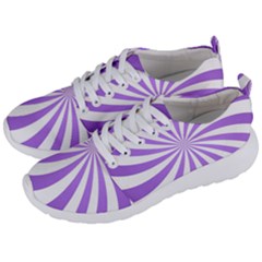 Spiral Vortex Rays Lavender Swirl Purple Men s Lightweight Sports Shoes by Salmanaz77