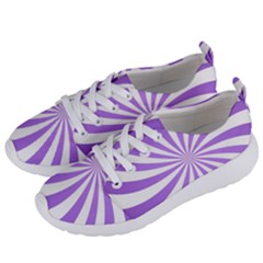 Spiral Vortex Rays Lavender Swirl Purple Women s Lightweight Sports Shoes by Salmanaz77