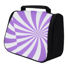 Spiral Vortex Rays Lavender Swirl Purple Full Print Travel Pouch (small)