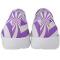 Spiral Vortex Rays Lavender Swirl Purple Kids  Slip On Sneakers View4