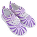 Spiral Vortex Rays Lavender Swirl Purple Women s Velcro Strap Shoes View3