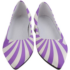 Spiral Vortex Rays Lavender Swirl Purple Women s Block Heels  by Salmanaz77