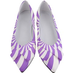 Spiral Vortex Rays Lavender Swirl Purple Women s Bow Heels by Salmanaz77