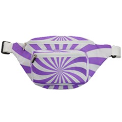 Spiral Vortex Rays Lavender Swirl Purple Fanny Pack by Salmanaz77