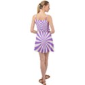 Spiral Vortex Rays Lavender Swirl Purple Summer Time Chiffon Dress View2