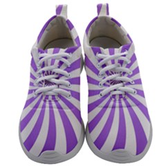 Spiral Vortex Rays Lavender Swirl Purple Mens Athletic Shoes by Salmanaz77