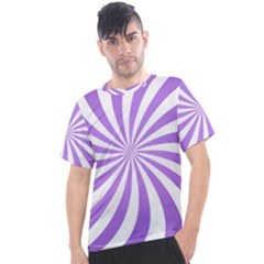 Spiral Vortex Rays Lavender Swirl Purple Men s Sport Top