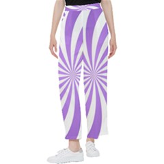 Spiral Vortex Rays Lavender Swirl Purple Women s Pants 