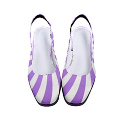 Spiral Vortex Rays Lavender Swirl Purple Women s Classic Slingback Heels by Salmanaz77