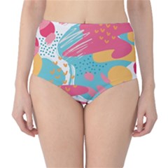 Background Abstract Classic High-waist Bikini Bottoms by Salmanaz77