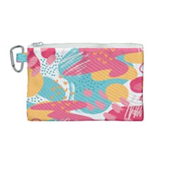 Background Abstract Canvas Cosmetic Bag (medium)