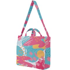 Background Abstract Square Shoulder Tote Bag