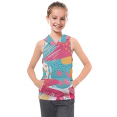 Background Abstract Kids  Sleeveless Hoodie by Salmanaz77