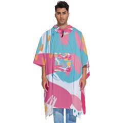 Background Abstract Men s Hooded Rain Ponchos by Salmanaz77