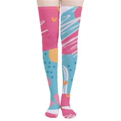 Background Abstract Thigh High Stockings