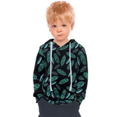 Leaves Pattern Abstract Blade Kids  Overhead Hoodie