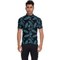 Leaves Pattern Abstract Blade Men s Short Sleeve Cycling Jersey View1