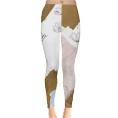 Flower Branch Corolla Wreath Everyday Leggings 