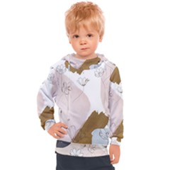 Flower Branch Corolla Wreath Kids  Hooded Pullover by Salmanaz77