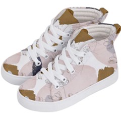 Flower Branch Corolla Wreath Kids  Hi-top Skate Sneakers by Salmanaz77