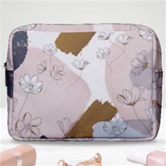 Flower Branch Corolla Wreath Make Up Pouch (large) by Salmanaz77