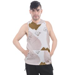 Flower Branch Corolla Wreath Men s Sleeveless Hoodie by Salmanaz77