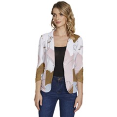 Flower Branch Corolla Wreath Women s One-button 3/4 Sleeve Short Jacket by Salmanaz77