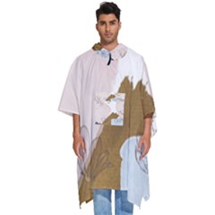 Flower Branch Corolla Wreath Men s Hooded Rain Ponchos by Salmanaz77