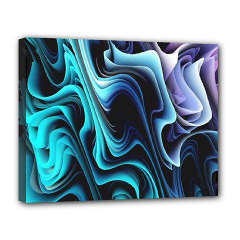 Nature Water Wave Architecture Canvas 14  X 11  (stretched) by Salmanaz77