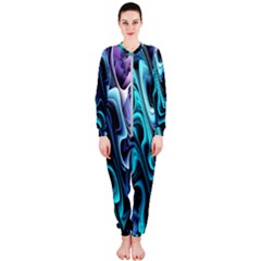 Nature Water Wave Architecture Onepiece Jumpsuit (ladies)