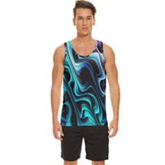 Nature Water Wave Architecture Men s Wide Collar Tank Top by Salmanaz77