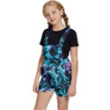 Nature Water Wave Architecture Kids  Short Overalls View2