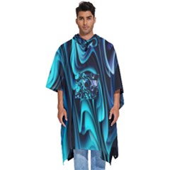 Nature Water Wave Architecture Men s Hooded Rain Ponchos by Salmanaz77