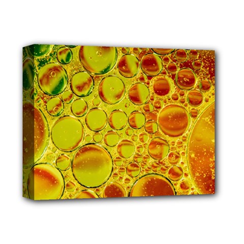 Oil Drop Water Oil Abstract Oily Deluxe Canvas 14  X 11  (stretched) by Salmanaz77