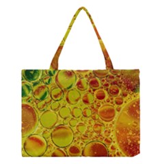 Oil Drop Water Oil Abstract Oily Medium Tote Bag by Salmanaz77