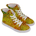 Oil Drop Water Oil Abstract Oily Women s Hi-Top Skate Sneakers View3