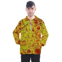 Oil Drop Water Oil Abstract Oily Men s Half Zip Pullover