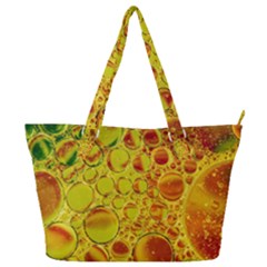 Oil Drop Water Oil Abstract Oily Full Print Shoulder Bag by Salmanaz77