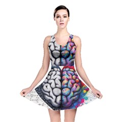 Brain Heart Math Reversible Skater Dress