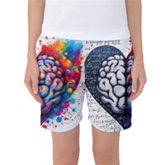 Brain Heart Math Women s Basketball Shorts by Salmanaz77