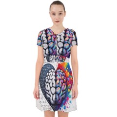 Brain Heart Math Adorable In Chiffon Dress