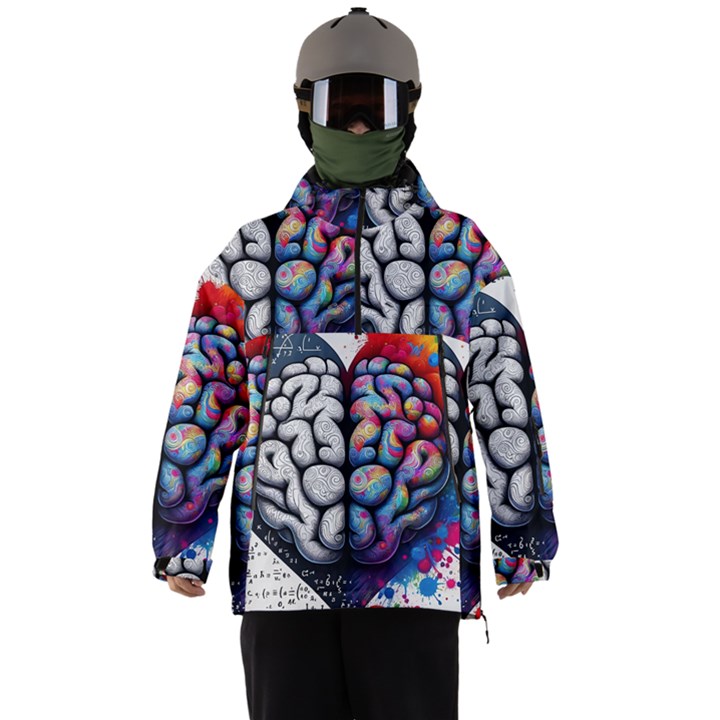 Brain Heart Math Men s Ski and Snowboard Waterproof Breathable Jacket