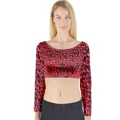 Drops Water Drops Trypophobia Long Sleeve Crop Top by Salmanaz77