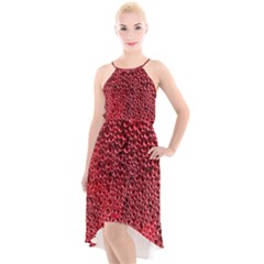 Drops Water Drops Trypophobia High-low Halter Chiffon Dress  by Salmanaz77