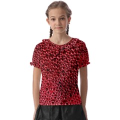 Drops Water Drops Trypophobia Kids  Frill Chiffon Blouse