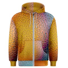 Rain Water Raindrops Droplets Men s Zipper Hoodie