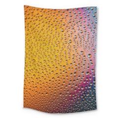 Rain Water Raindrops Droplets Large Tapestry