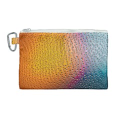 Rain Water Raindrops Droplets Canvas Cosmetic Bag (large) by Salmanaz77