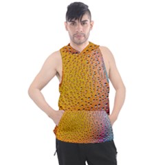 Rain Water Raindrops Droplets Men s Sleeveless Hoodie by Salmanaz77