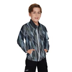 Intricate Camo Print Design Bk Kids  Windbreaker